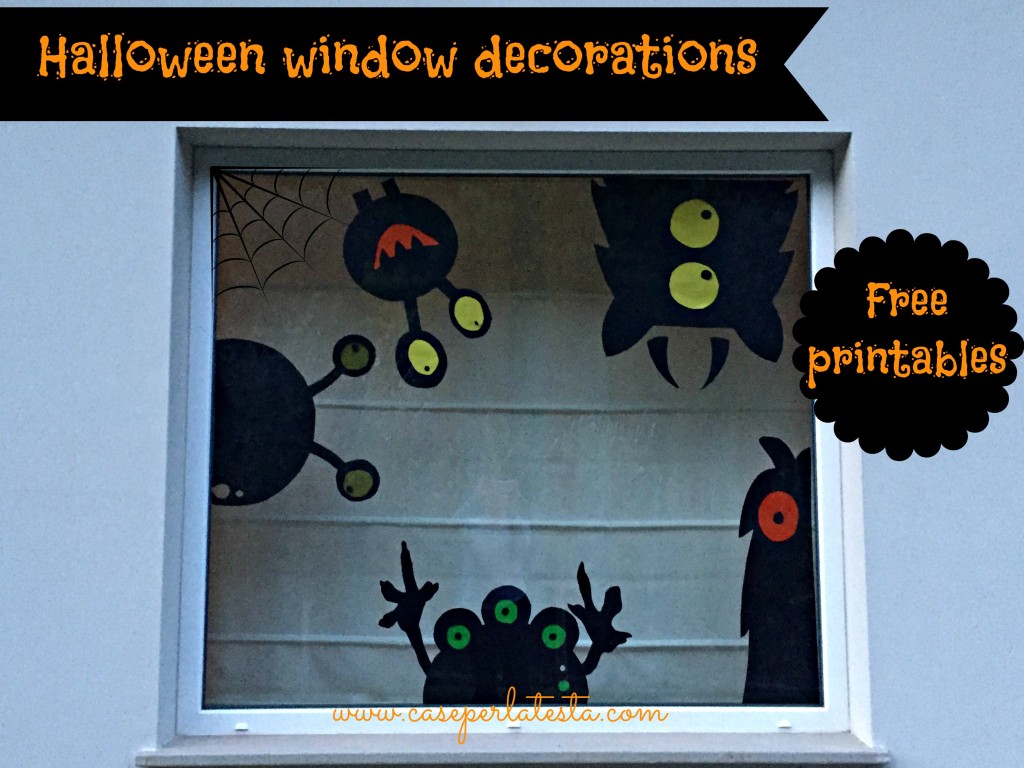 halloween window decoration free