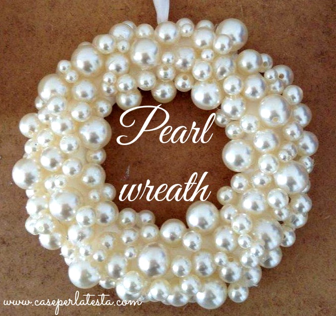 diy pearl wreath