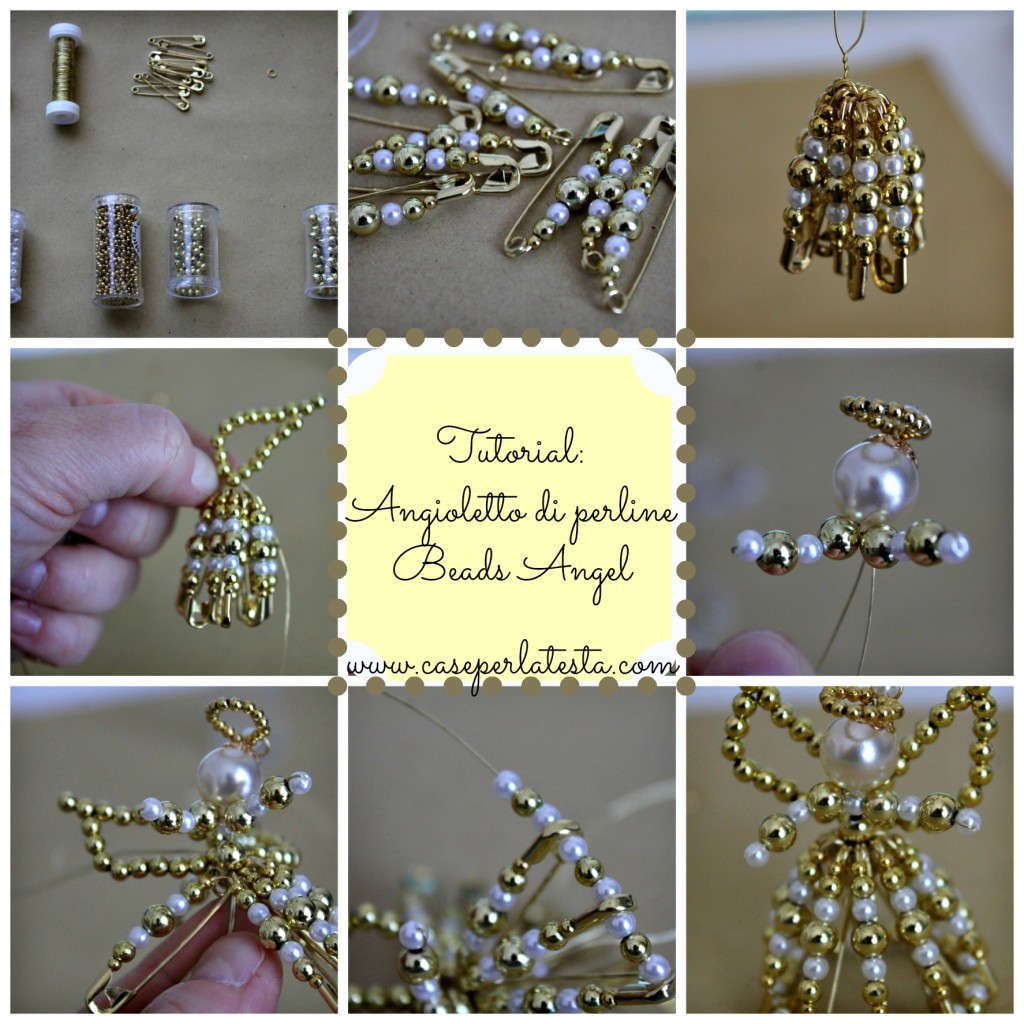 Lavoretti Di Natale Con Perline.Angioletti Di Perline Tutorial How To Make Beaded Angels Caseperlatesta