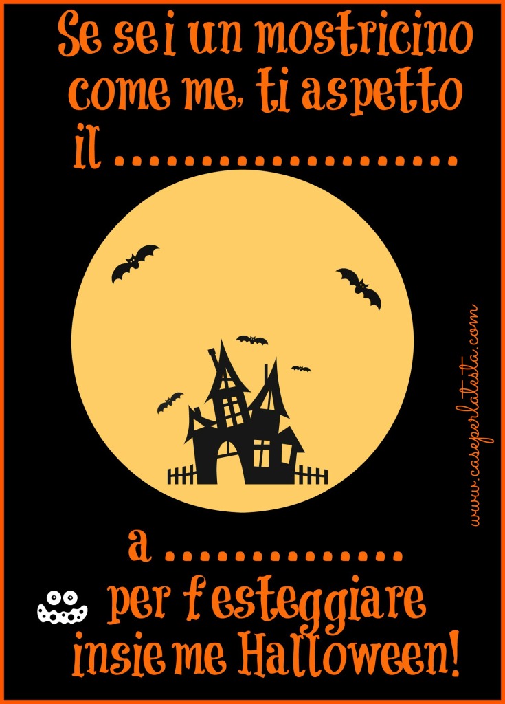 invito festa halloween