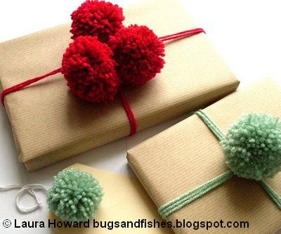 pompom gift wrap1