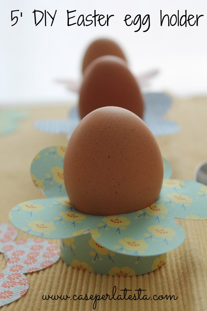 Porta uovo in carta in 5' * DIY 5' paper egg holder - Caseperlatesta