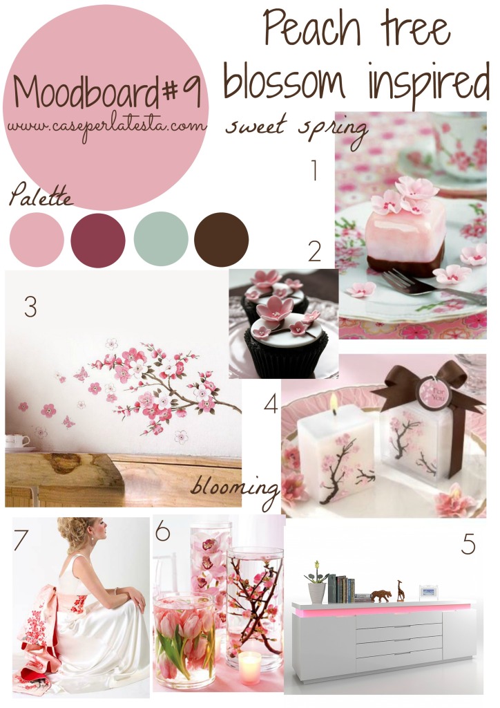 Moodboard#9 peach tree bloosom inspired