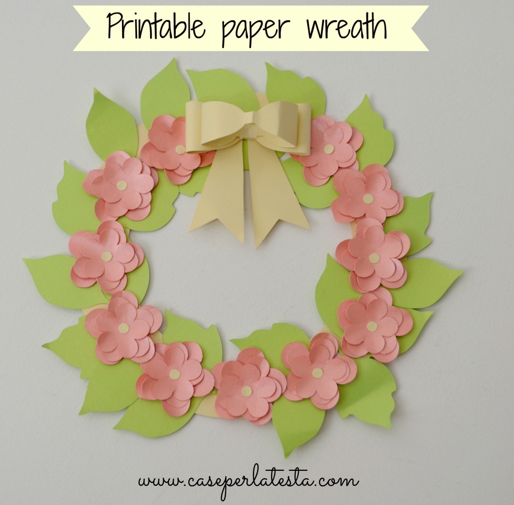 printable paper wreath