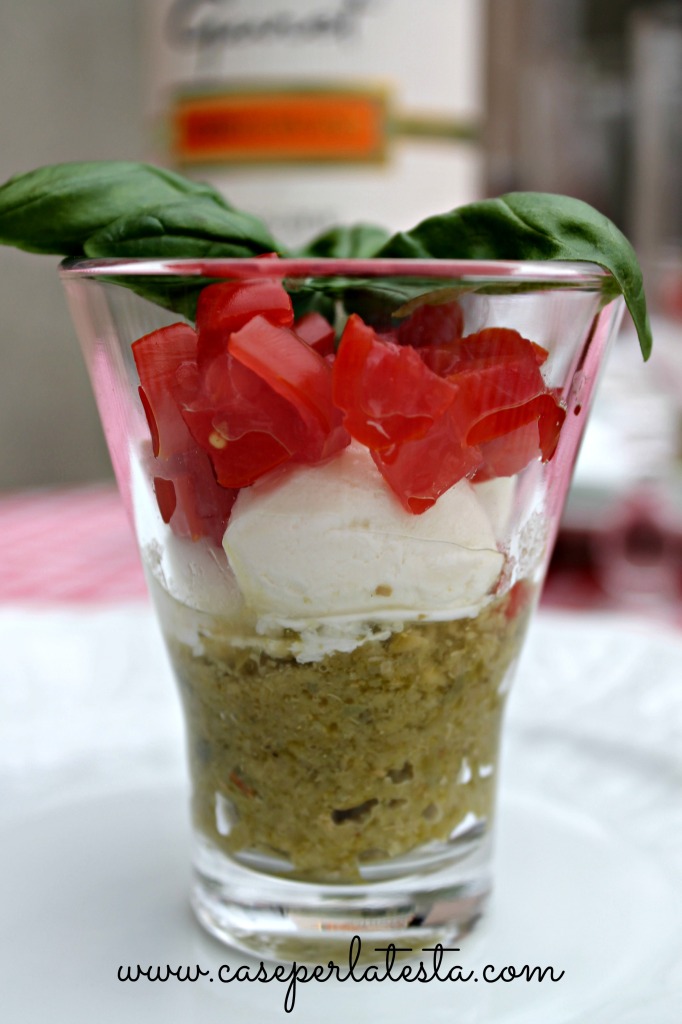 caprese salad with tapenade