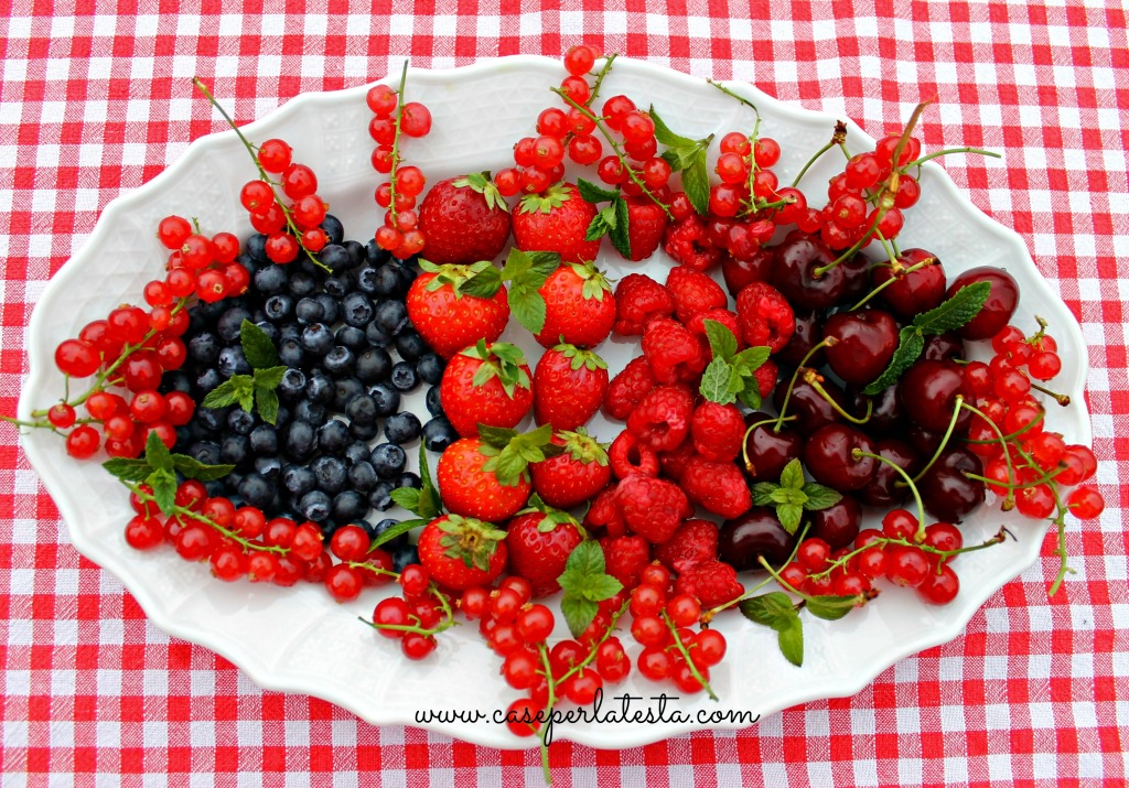 panna cotta con frutta